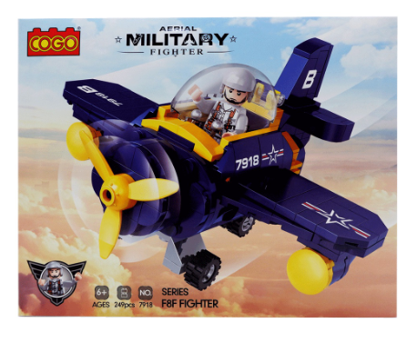 Cogo F8F Fighter 249 pcs Building Blocks