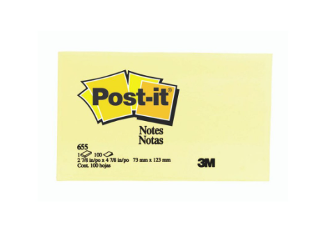 Post It Sticky Notes Yellow 3x5in
