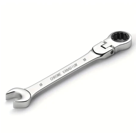 10Mm/0.39in Multifunctional Ratchet Head Quick Wrench Manual Service Tool 72 Teeth 180 Degree Rotation