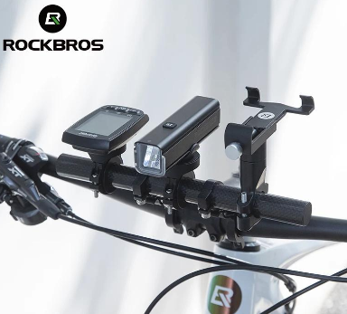 ROCKBROS Bicycle Handle Extension Bracket Phone Gopro Gps Holder Carbon Grain Multi-functional Mount Support Bike Accessories