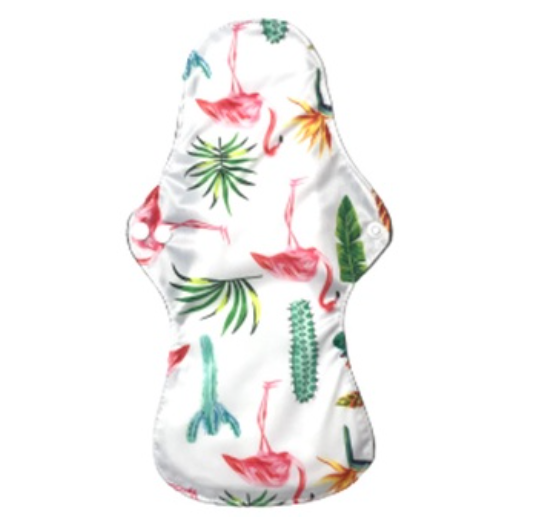 Maxi Overnight Organic Bamboo Charcoal Waterproof Washable Reusable Napkin Heavy Flow Menstrual Pads MP24