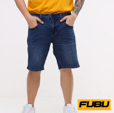 Fubu Denim Shorts Regular Tapered Stretch FSB30-0012