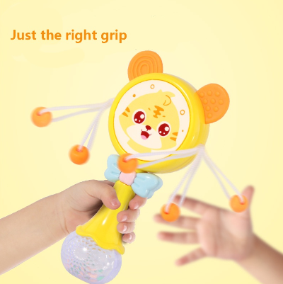 Children's Rattle Sound Light Music Toys Baby Teether Hand Bell