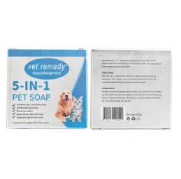 Vet Remedy 5in1 Soap (Anti-itch, Odor & Parasite) for Dogs & Cats 100g