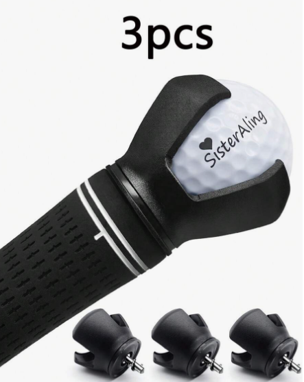 3pcs Golf Ball Retriever Flower Shaped With Rust-Proof Stainless Steel Screw And Three Prongs