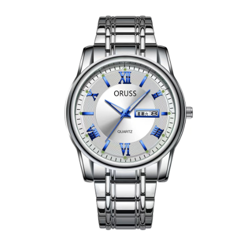 Original ORUSS Women Waterproof Simple Ultra-Thin Luxury Business Fashion Watch Automatic Quartz Dual Watch M10