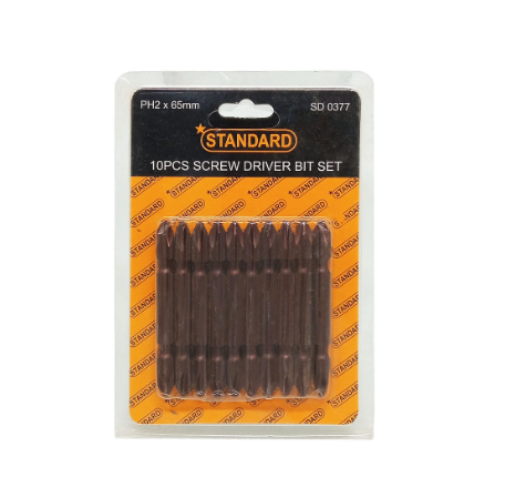 Standard Screwdriver Bit Set 2*65mm Professional Tools Hand tools High Quality Hardware (SD0377)