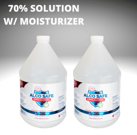 AlcoSafe 70% Ethyl Alcohol 3.2 Liters