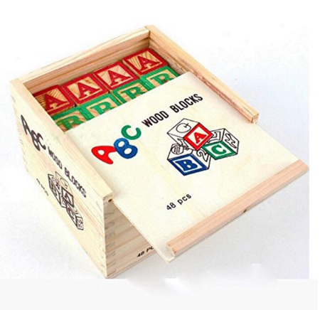 ABC wood blocks 48pcs