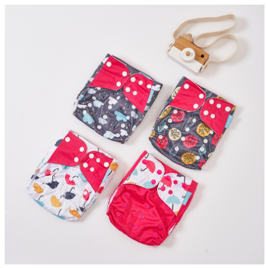 Happyflute Baby Reborn 4pcs set Washable Eco-friendly Baby Cloth Diaper Ecological Adjustable Nappy Reusable Diaper Fit 0-2year Set1