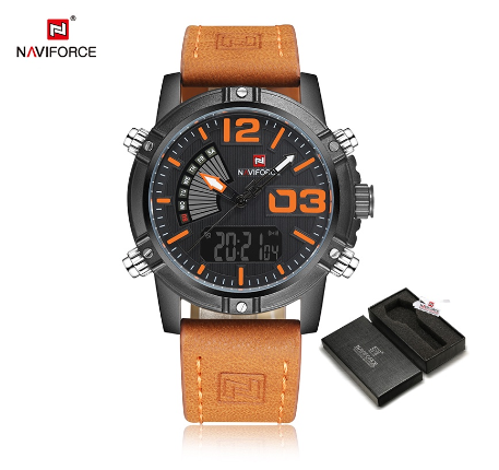Naviforce Brand Men Electronic Sport Quartz Digital Watches 004
