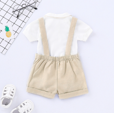 BCBL Baby Boy Outfit Set Short Sleeve Romper and Pants Set Baby Boy Clothes