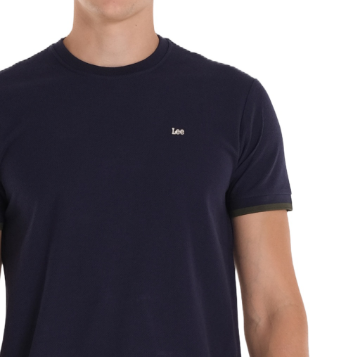 Lee Logo Picque Cotton T-shirt for Men