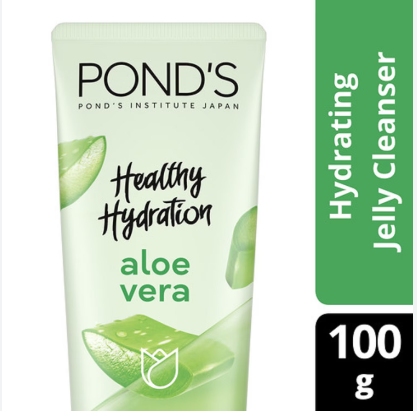 Pond's Aloe Vera Jelly Cleanser with Vitamin B3 for Hydrated Skin 100g