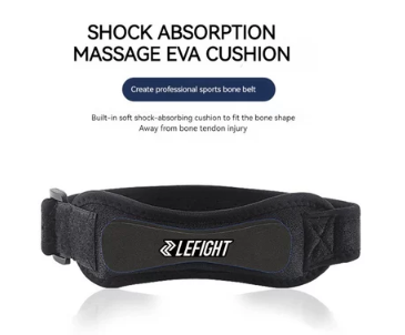 Lefight Patella Band KneeCap Adjustable Silica Gel Knee Brace Breathable Knee Pads Support Running Sports