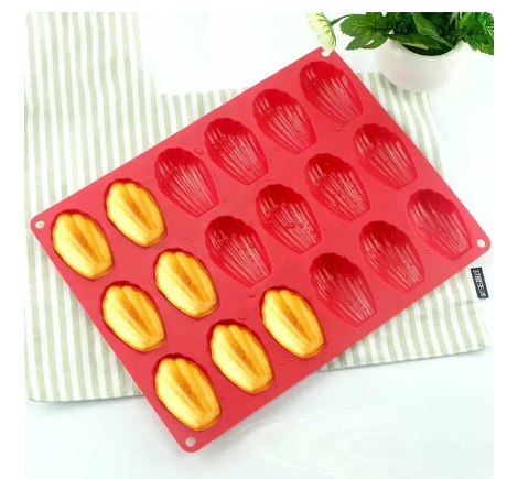 Mini Food Grade Madeleine Silicone Cake Mold Cookie Mold DIY Shell Baking Pan Mould Kitchen Bakeware Accessories
