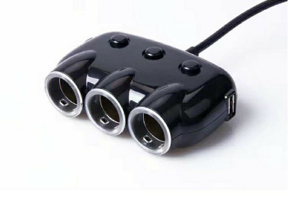 CAR 3 Cigarette Lighter Socket Adapter with Dual USB Car Charger TTC#