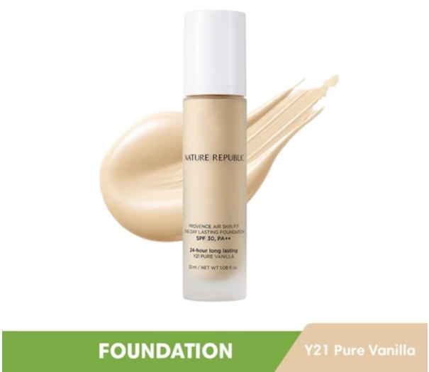 Nature Republic Provence Air Skin Fit One Day Lasting Foundation Spf30pa++ (Y21 Pure Vanilla)