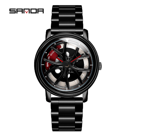 SANDA Original watches for men Analog Quartz Watch sports watch Stainless steel strap 1025 1
