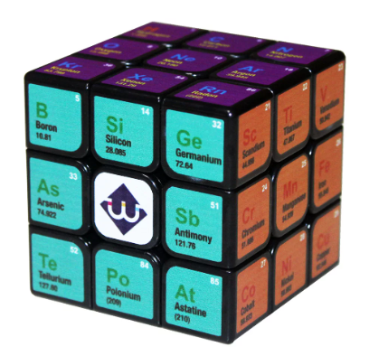 3x3x3 Children Puzzle Magic Cube UV Printing Adult Learning Chemistry Tool