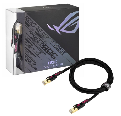 ASUS ROG CAT7 RJ45 Ethernet Cable 3m - up to 600 MHz & 10GB Transfer Rates