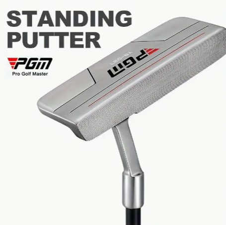 PGM Golf Standing Putter, Right Hand, Low Center Of Gravity With Aiming Line, Precision Balance Golf Club With Rod Sleeve Gift