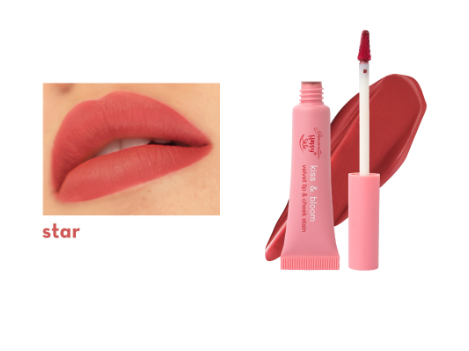 Happy Skin Kiss & Bloom Velvet Lip & Cheek Stain in Star
