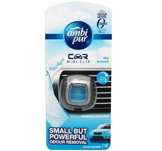 AmbiPur Car Air Freshener Mini Clip (Sky Breeze) 2.2ml