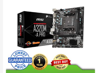 MSI A320M-A Pro Socket AM4 Ddr4 Motherboard
