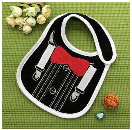 Cotton 3-Layer Cartoon Baby Bib B9