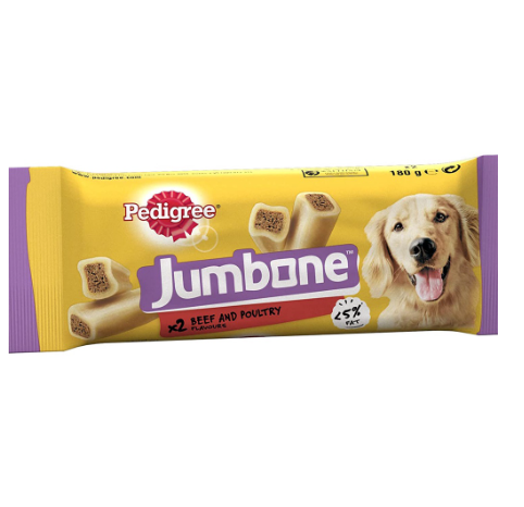 Pedigree Jumbone Beef & Poultry Flavor Dog Treats X2 180g