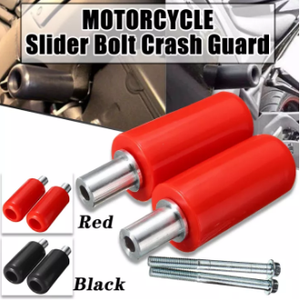 Motorcycle Universal Slider Bolt Crash Guard（Black / Red）