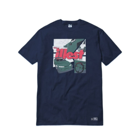 Illest Paddock Tee Shirt - Navy