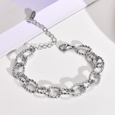 Stainless Steel Twist-O Chain Bracelet Women's Gold Women's Bracelet