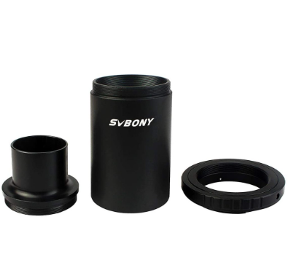 Svbony 1.25 Inch Extension Tube Adapter CA1 Astronomy Telescope M42 Thread T-Mount +T2 Ring Adapter for Telescope/Camera F9105A