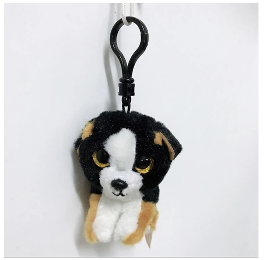 Ty Beanie Big Eyes Keychain Pendant Sloth Monkey Cat Fox Puppy Rabbit Soft Plush Backpack Decor Doll Birthday Gift For Kids 10CM C29