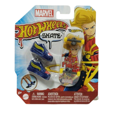 Hot Wheels Skates Captain Marvel Entertainment Fingerboard for Kids w/ Shoes Project Venice Series