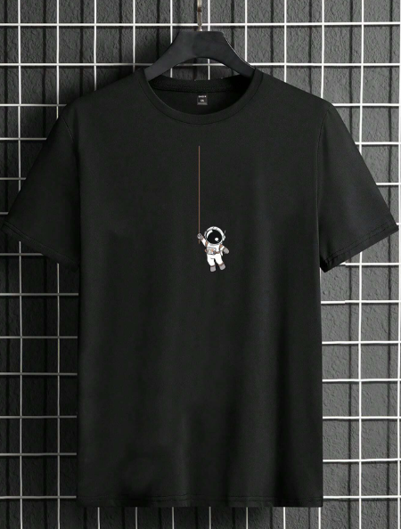 Manfinity Homme Men Plus Astronaut Print Tee