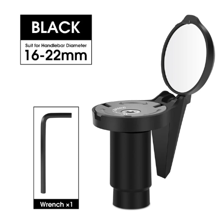 WEST BIKING Universal Bicycle Rearview Mirror Adjustable Rotate Cycling Handlebar Convex Mirrors for MTB Road Bike Accessories