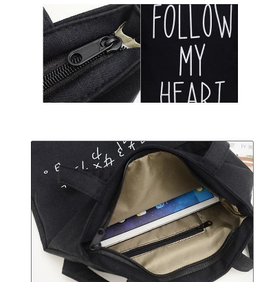 BEFFORY Women Simple Tote Bags Handbags Canvas Shoulder Bag