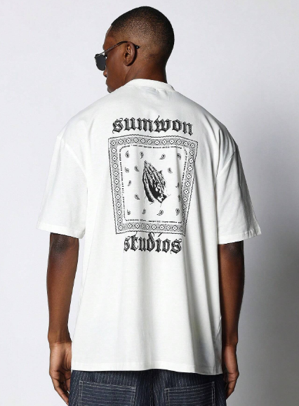 SUMWON Tee With Paisley Print College Ready