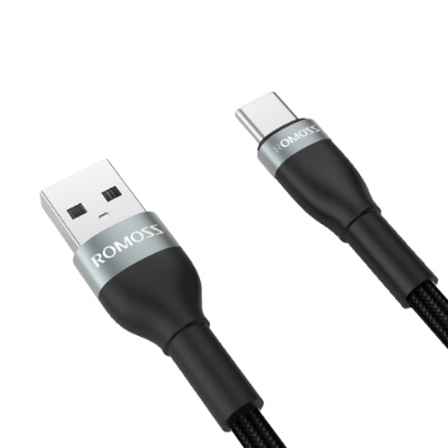 Romoss CB3031 3A USB/AM to Type C Cable Nylon 18W Fast Charge Data Cable