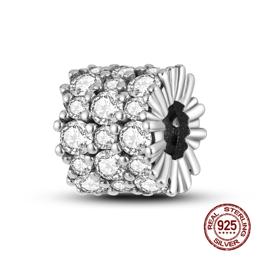 Fit Original Pandora Bracelet Beads Pendant 925 Sterling Silver Love Positioning Buckle Series Colorful Women Jewelry DIY Gift S023