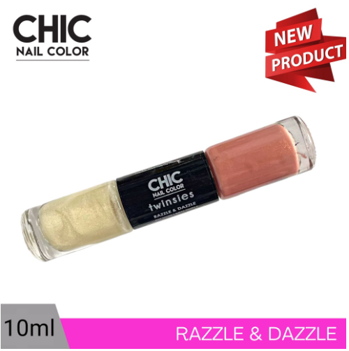 Chic Nail Color 10ml Twinsies Collection in Razzle & Dazzle