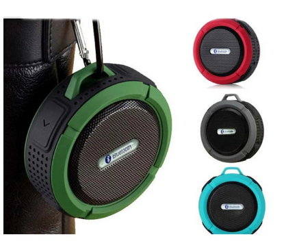 C6 Portable Bluetooth Speaker Wireless Waterproof Suction Cup Outdoor Sport Sound Box Mini Audio Subwoofer TF Mobile Loudspeaker