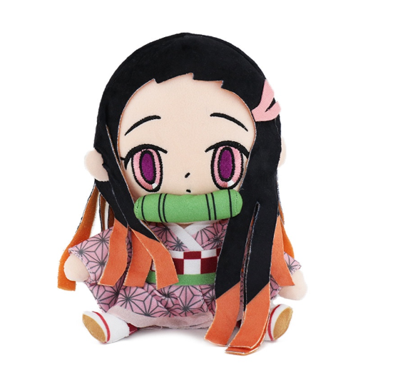 20CM Demon Slayer Plush Toys Kawaii Kamado Tanjirou Agatsuma Zenitsu Kamado Nezuko Stuffed Dolls Lovely Pillow DS1