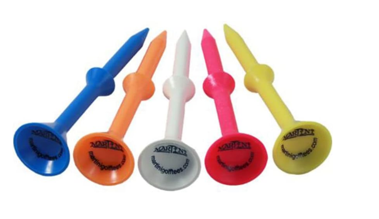 Martini Step-Up Golf Tees 3 1/4" (5 Pack) (Multicolor)