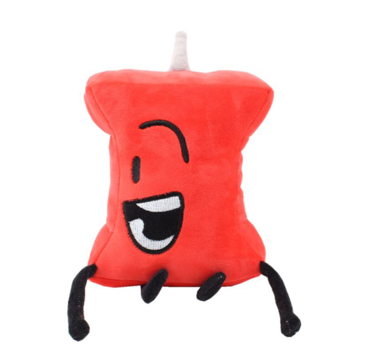 Plush Toy Leafy Firey Flower Block Waterdrop Bubble Plushie Pillow Doll Kids L12