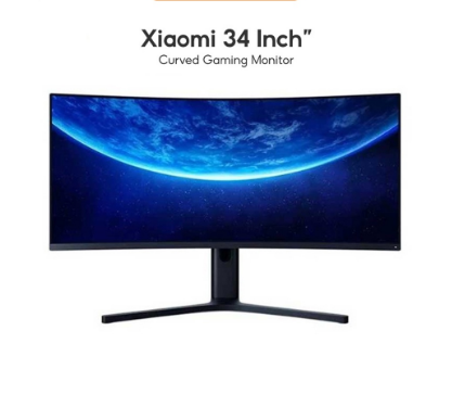 Xiaomi 34 Inch Curved Gaming Monitor 21:9 UWB Fish Screen WQHD Resolution 121% sRGB 144Hz for PC