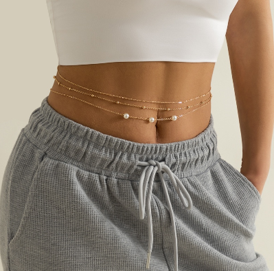 3pcs/set  Thin Belly Chains